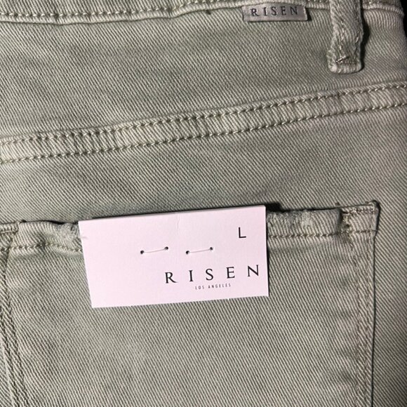 NWT ALIYAH RISEN SHORTS - OLIVE Sz Large - Picture 13 of 13